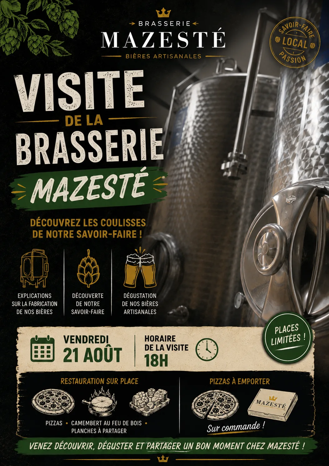 Visite de la Brasserie