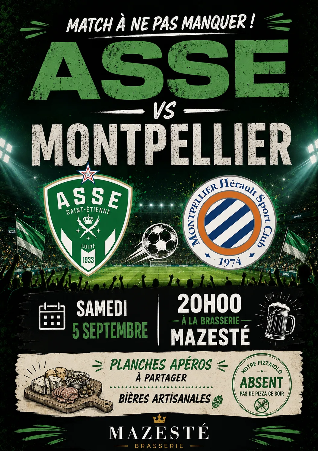 Match ASSE - Montpellier